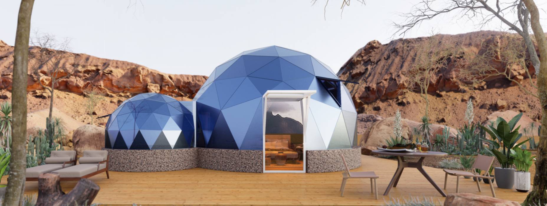 蒲县球形智能光伏玻璃星空房